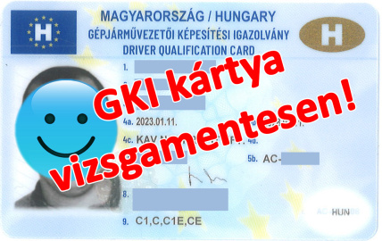 GKI kártya vizsga nélkül